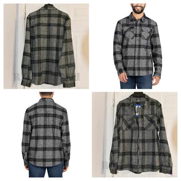 - Colorado Clothing Men's‎ Flannel, Gray - Picture 1 of 7